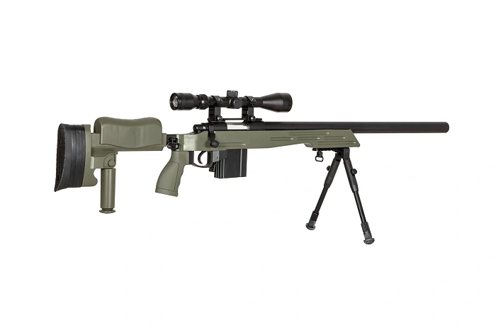Karabin snajperski ASG WELL MB4413D - oliwkowa, zdjęcie 11 z 20