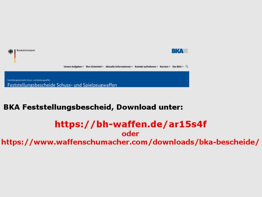 Schmeisser	 AR15 S4F Sport 10.5" -Zum sportlichen schießen zugelassen!-