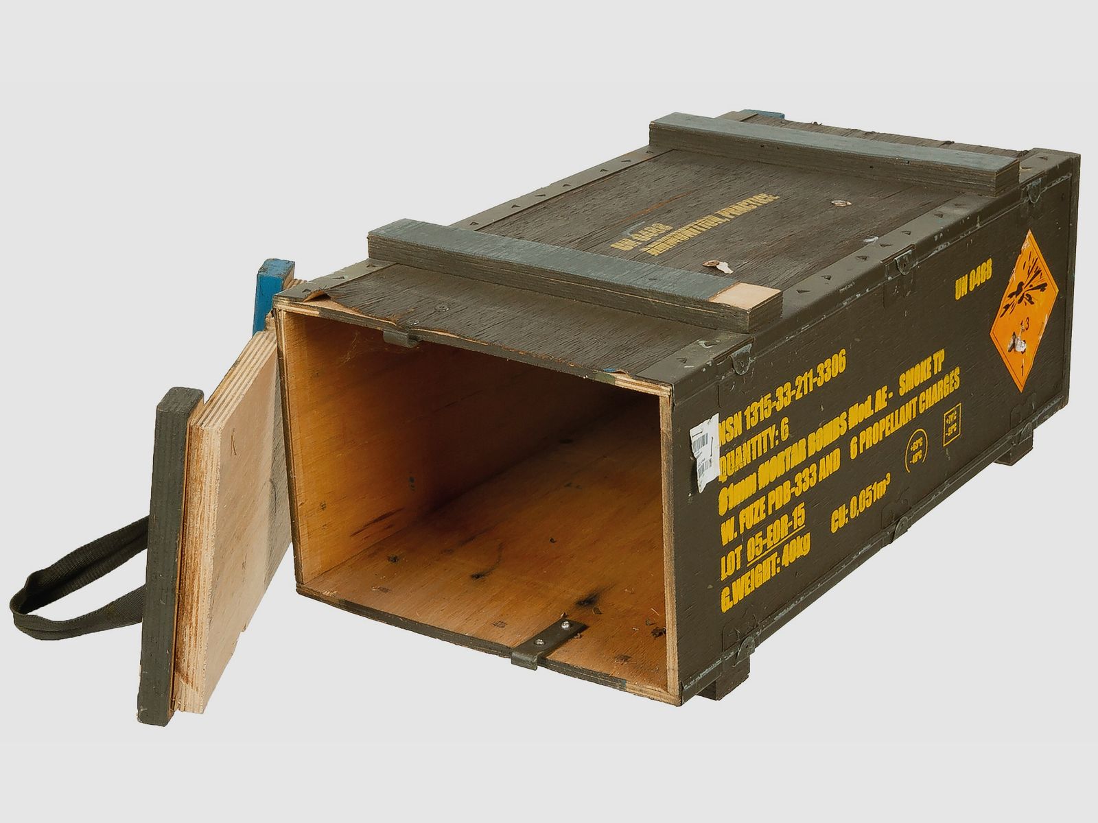 Italian wooden ammunition box
