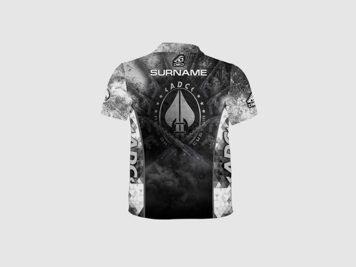DED ADC Custom Competition T-Shirt - Grey, size: 8XL, Custom Name: No Name, Clothes type: Regular (Men), image 2 of 3