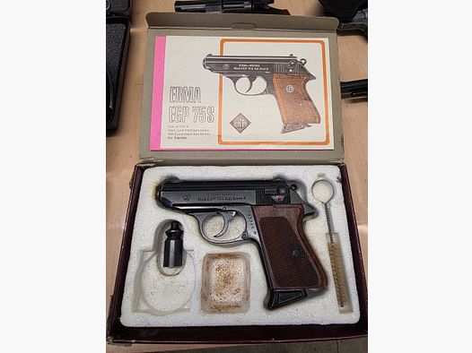 SRS blank firing pistol Erma EGP 75 S proof 1978 in caliber 8mmK PTB 69/4