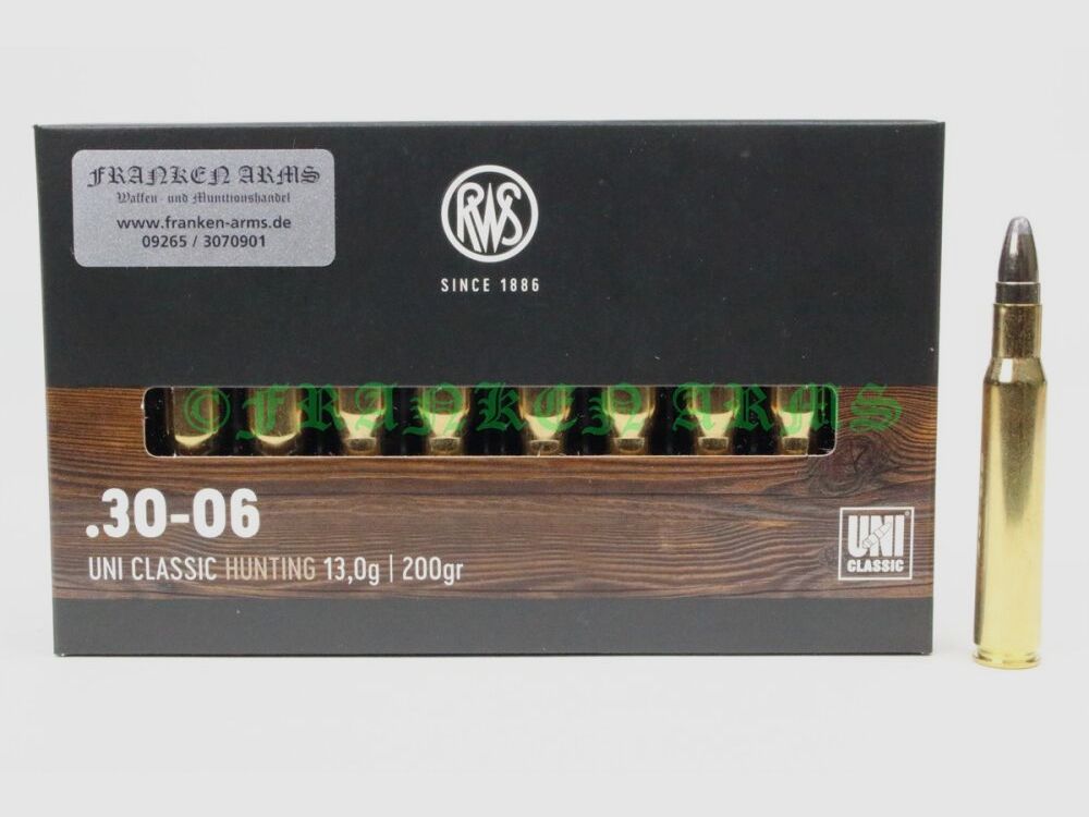 RWS UNI Classic .30-06 200gr. 13,0g 20 Stück Staffelpreise