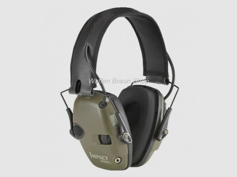 Howard Leight Impact Sport - Aktiver Kapsel-Gehörschutz für Jagd- & Schießsport - SNR: 25 dB