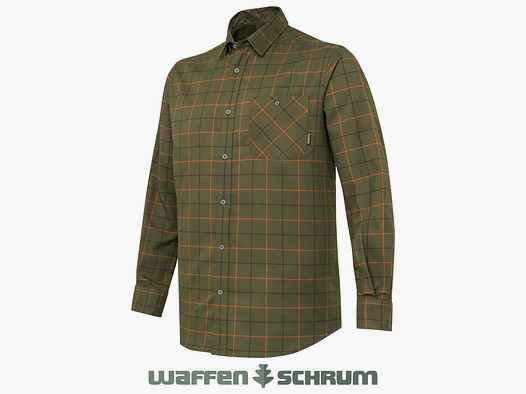 Beretta Hemd Jargo Stretch Green Pumpkin Check