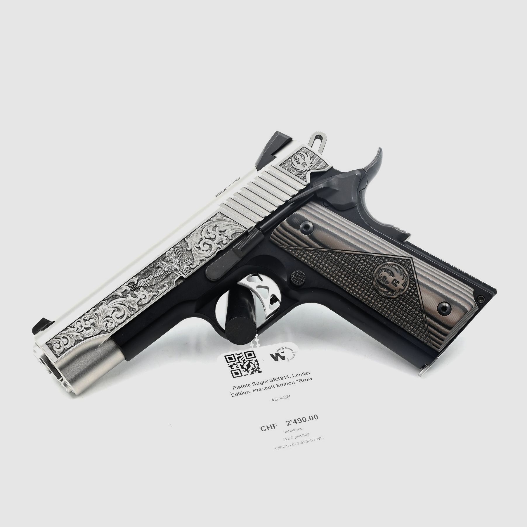 Pistole Ruger SR1911, Limited Edition, Prescott Edition “Brown””, .45 ACP, Bild 1 von 2