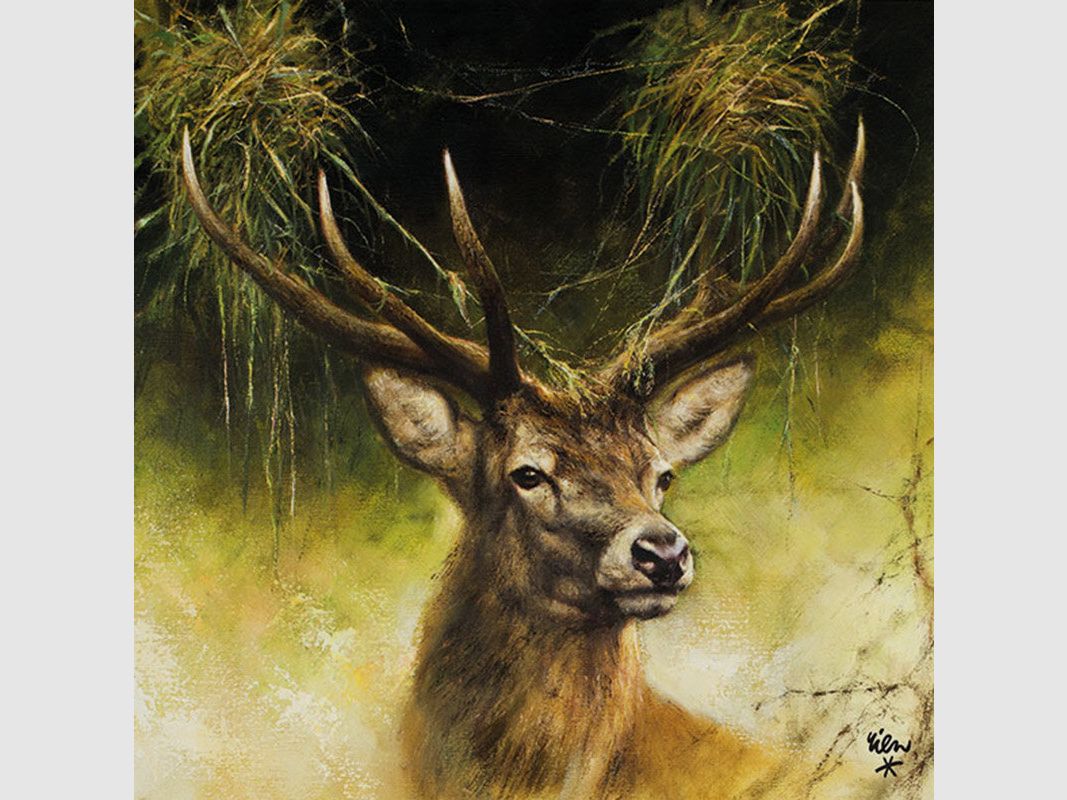 Jagdservietten Hirsch