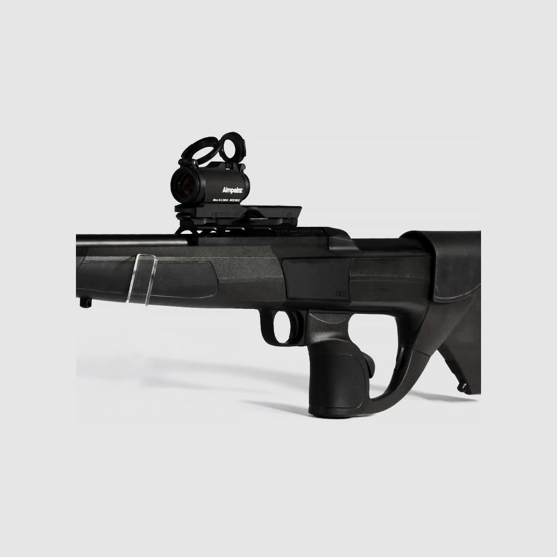 DRÜCKJAGD-SET Aimpoint MICRO H2 + DENTLER-Basis Schwarz/Grau