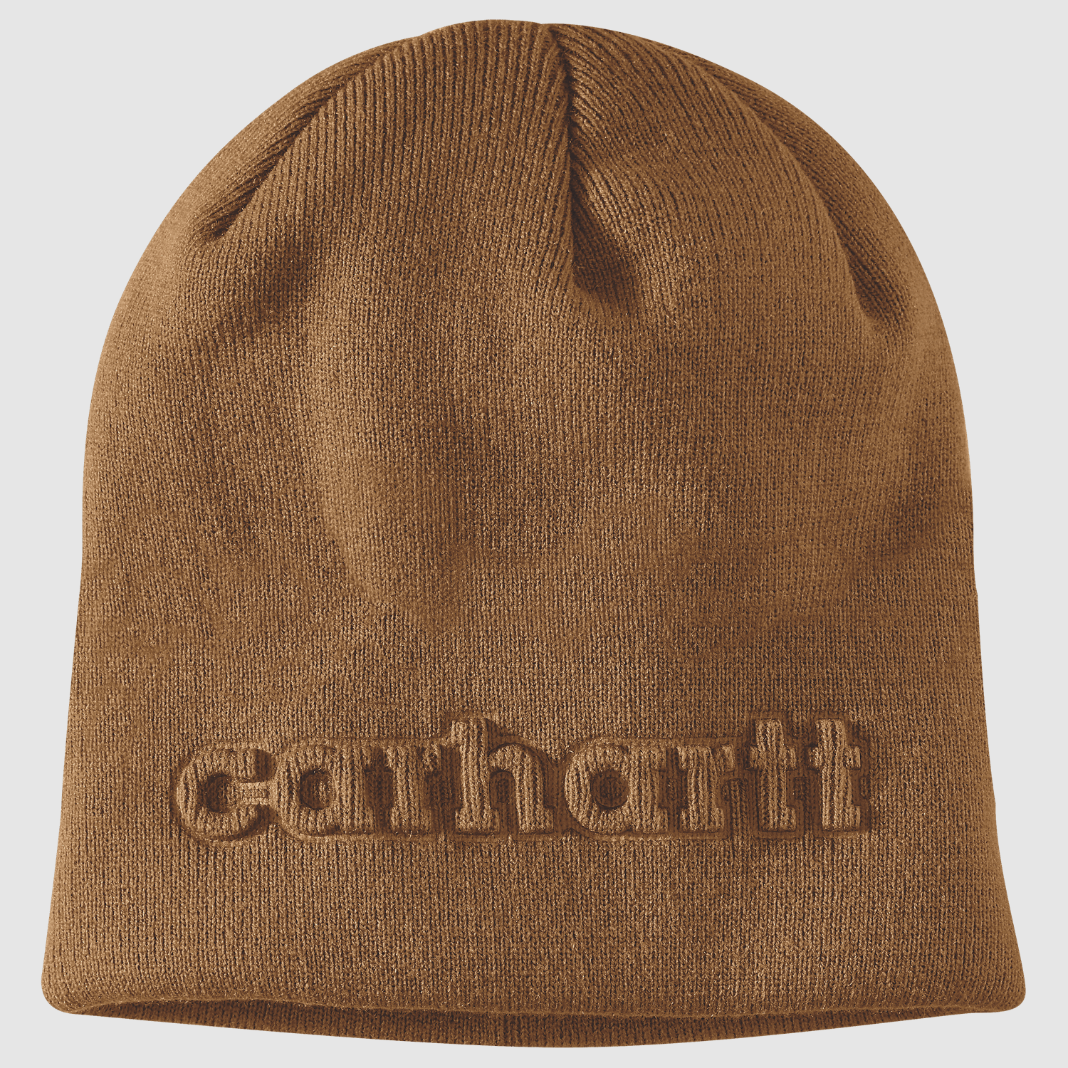 Carhartt Knit Embossed Beanie Men Carhartt Brown