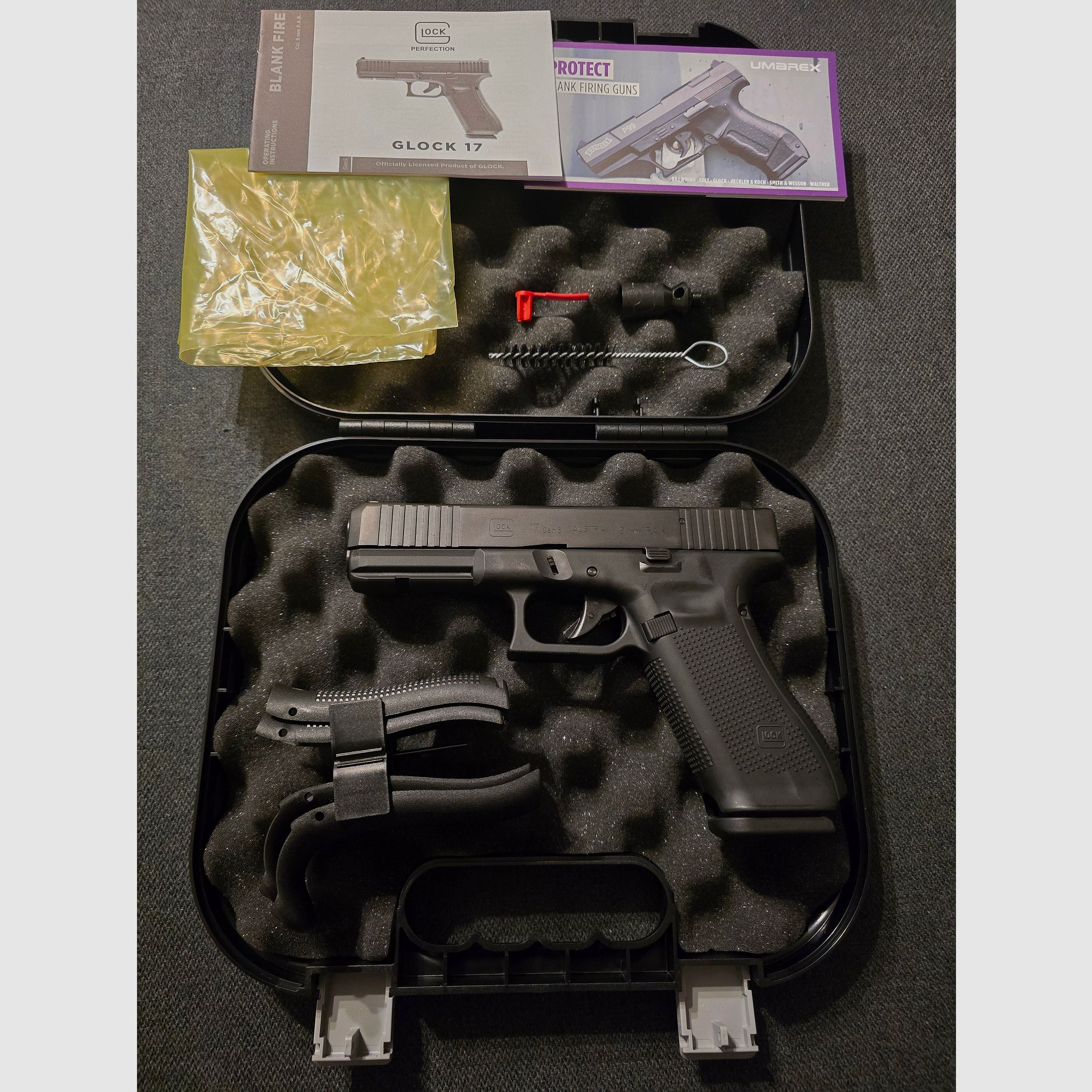 Glock 17 SV stalowy zamek 9mm PAK broń hukowa
