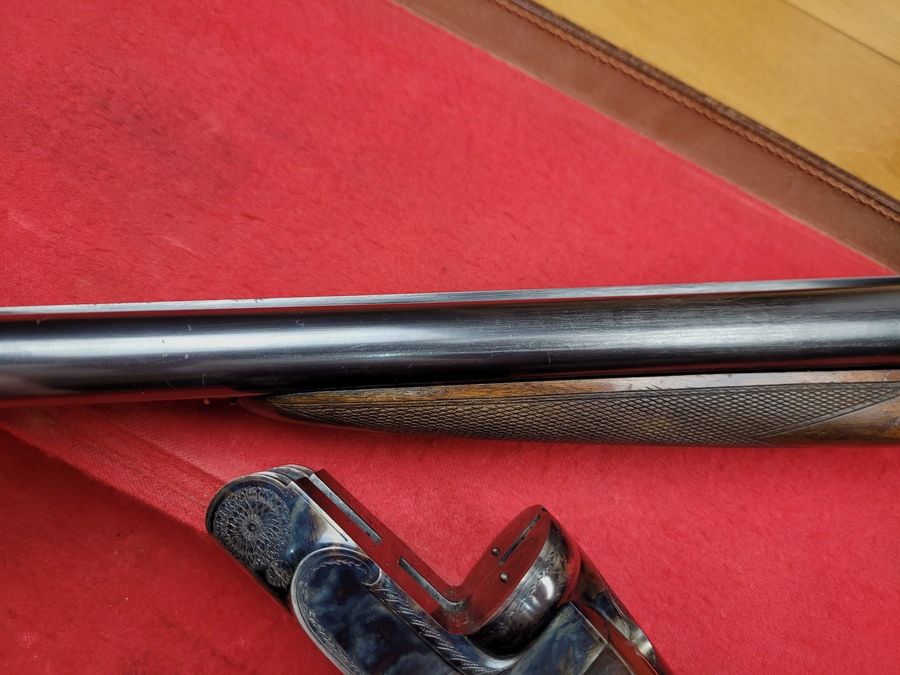 Luxueux fusil juxtaposé calibre 12/70 – Canons Jean Breuil en demi-bloc – Fabrication Blondeau – Quasi neuf – Très belle arme, image 7 sur 27