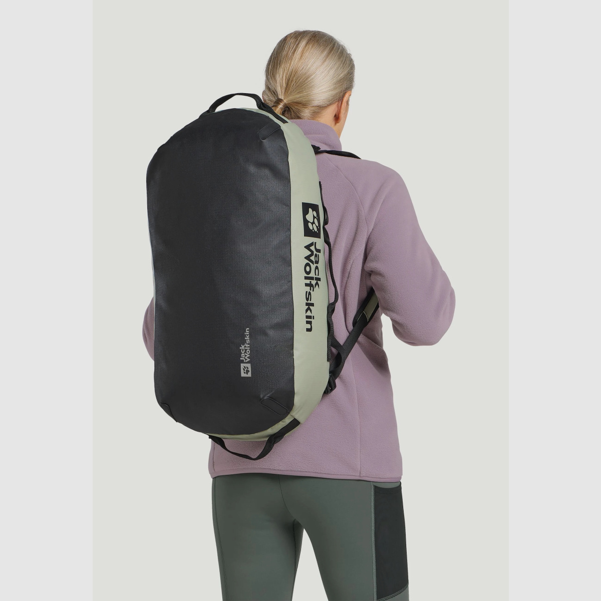 JACK WOLFSKIN All-in Duffle 35 Sports and Travel Backpack Mint Leaf