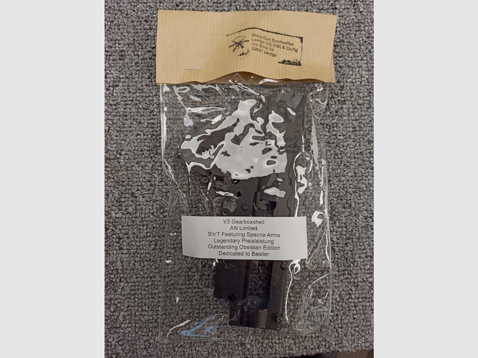 V3 7mm-QD-Gearboxshell mit Parts für 36er von Specna Arms Edge, S&T, ARES (A.N.; LIMITED)