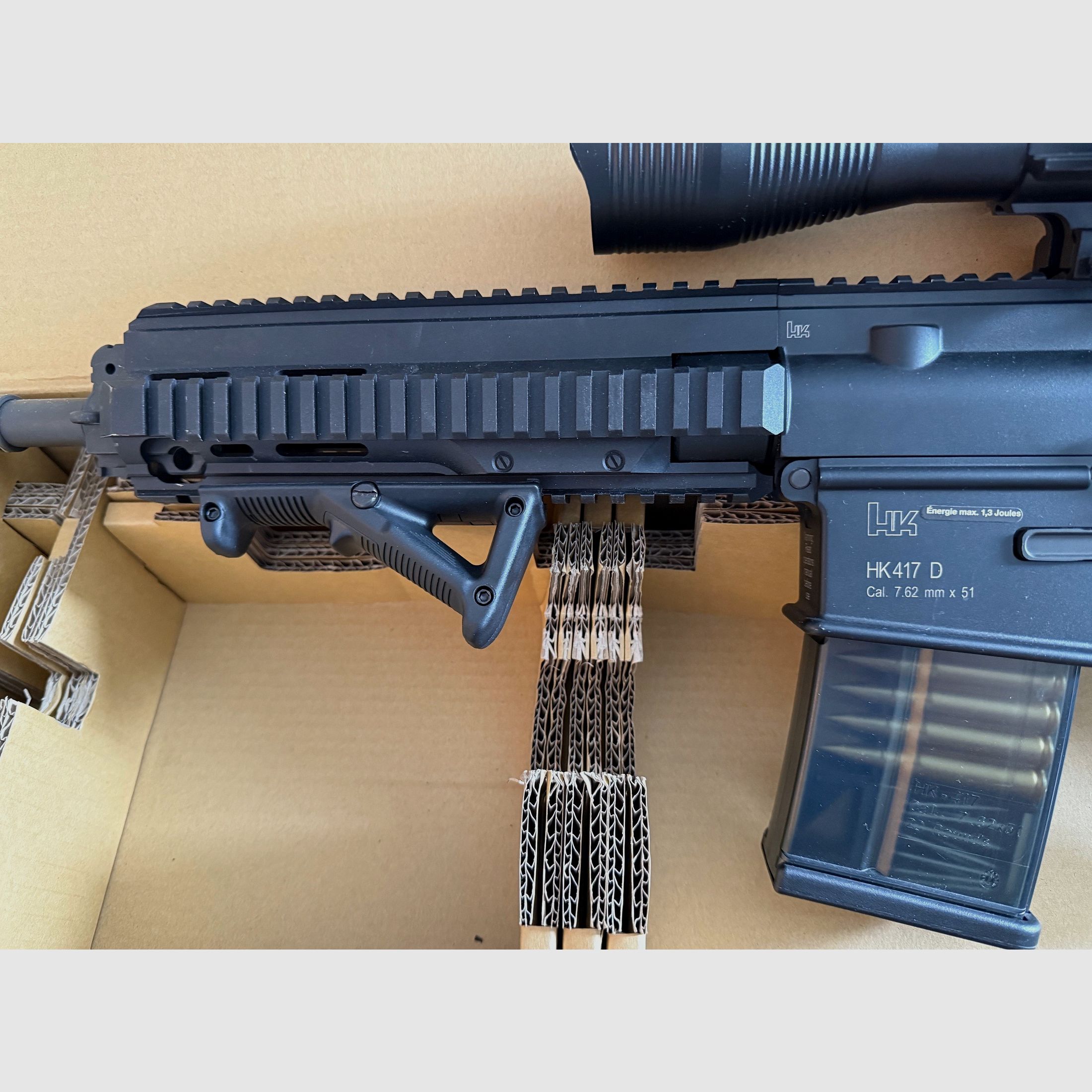 VFC Heckler & Koch HK471D S-AEG inkl. 4-12x50 Zielfernrohr beleuchtet Entfernungsmesser