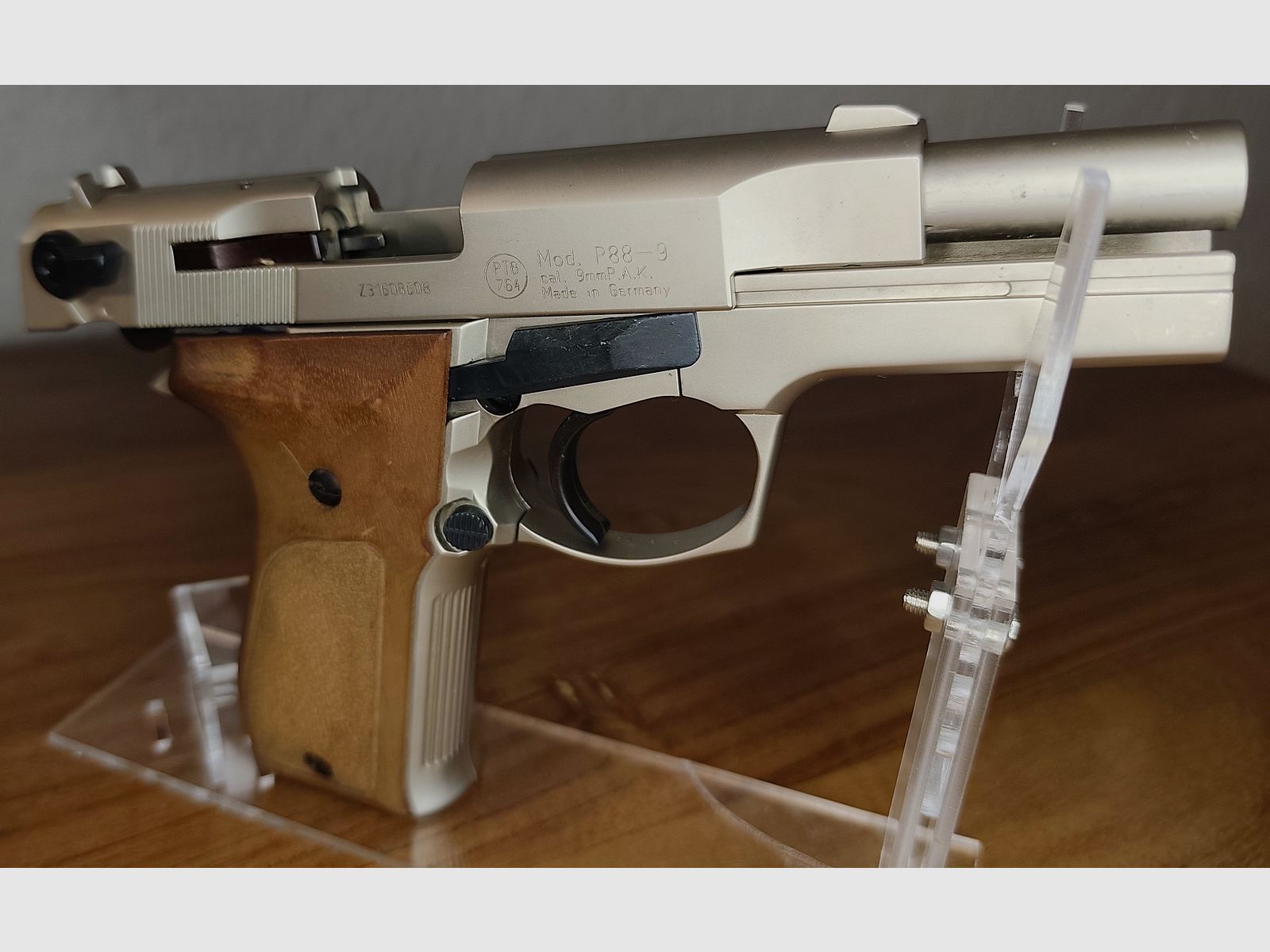 Walther P88 Compact Nickel PTB 764 Silvester-set ver.Pyro+50 schoten munitie