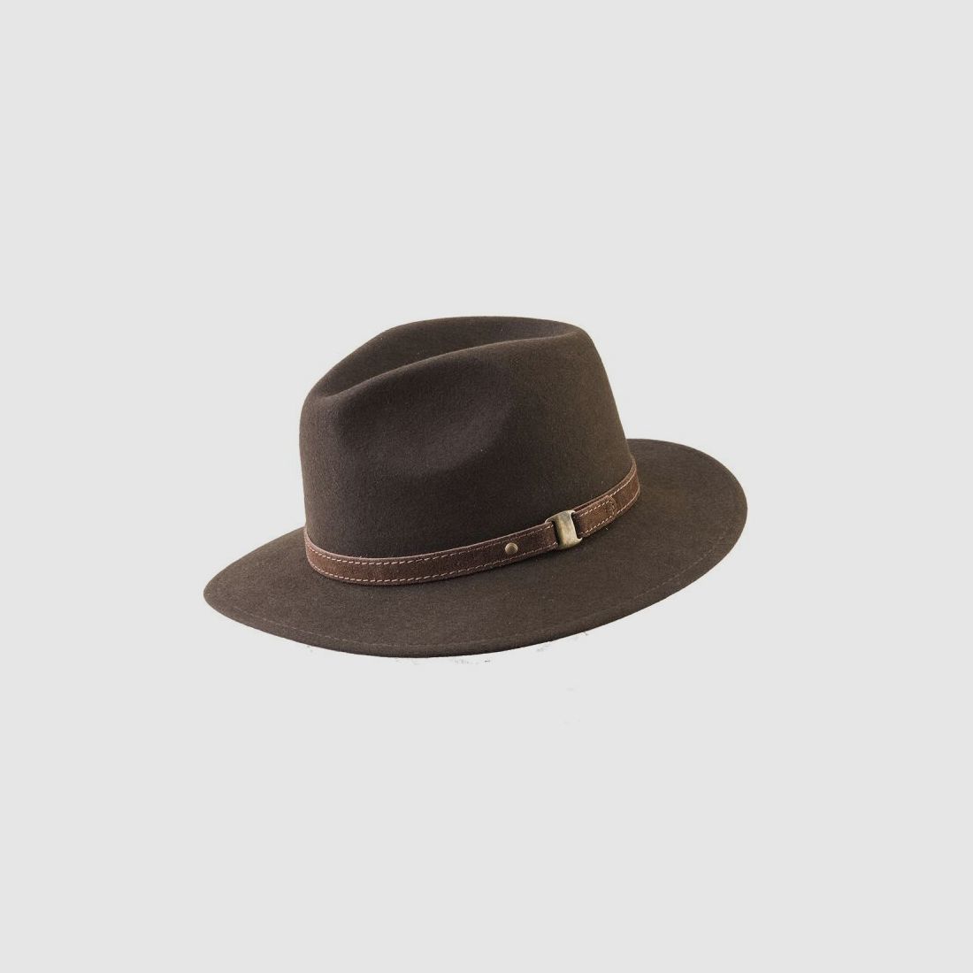 Lodenhut Jagdhut Classic mit Schnalle braun