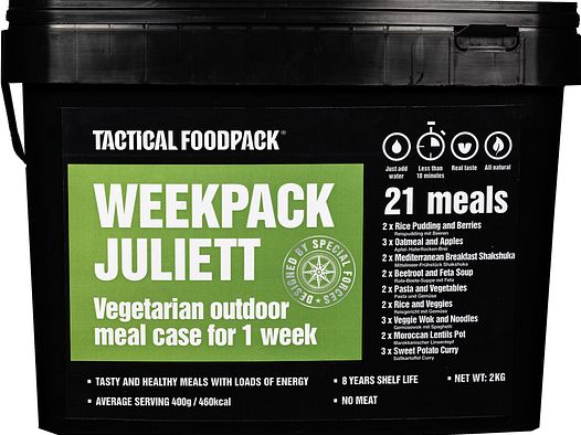 Tactical Food Pack Notration Trekking	 Juliett Essen für eine Woche