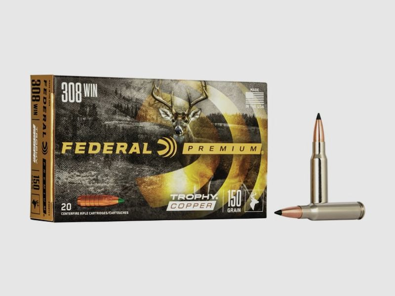 Federal Premium Trophy Copper .308 Win. 150GR 20 Patronen