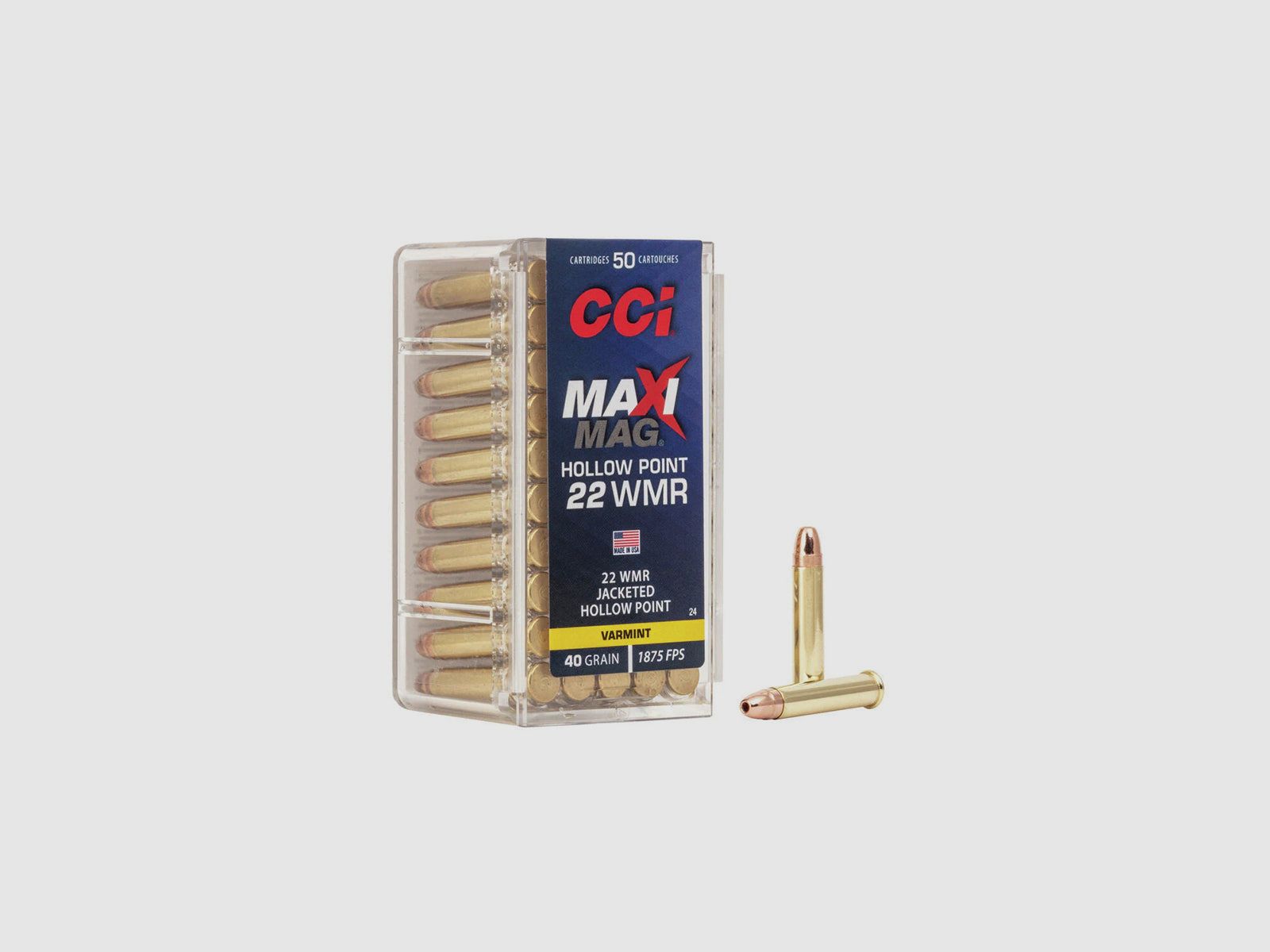 CCI Maxi-Mag Munition - .22 WMR - 40 grains - JHP
