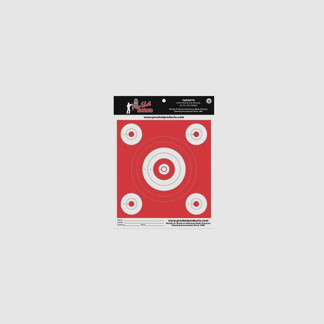 12 Bullseye Orange Glow Targets