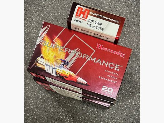 Hornady	 Superformance SST 165gr