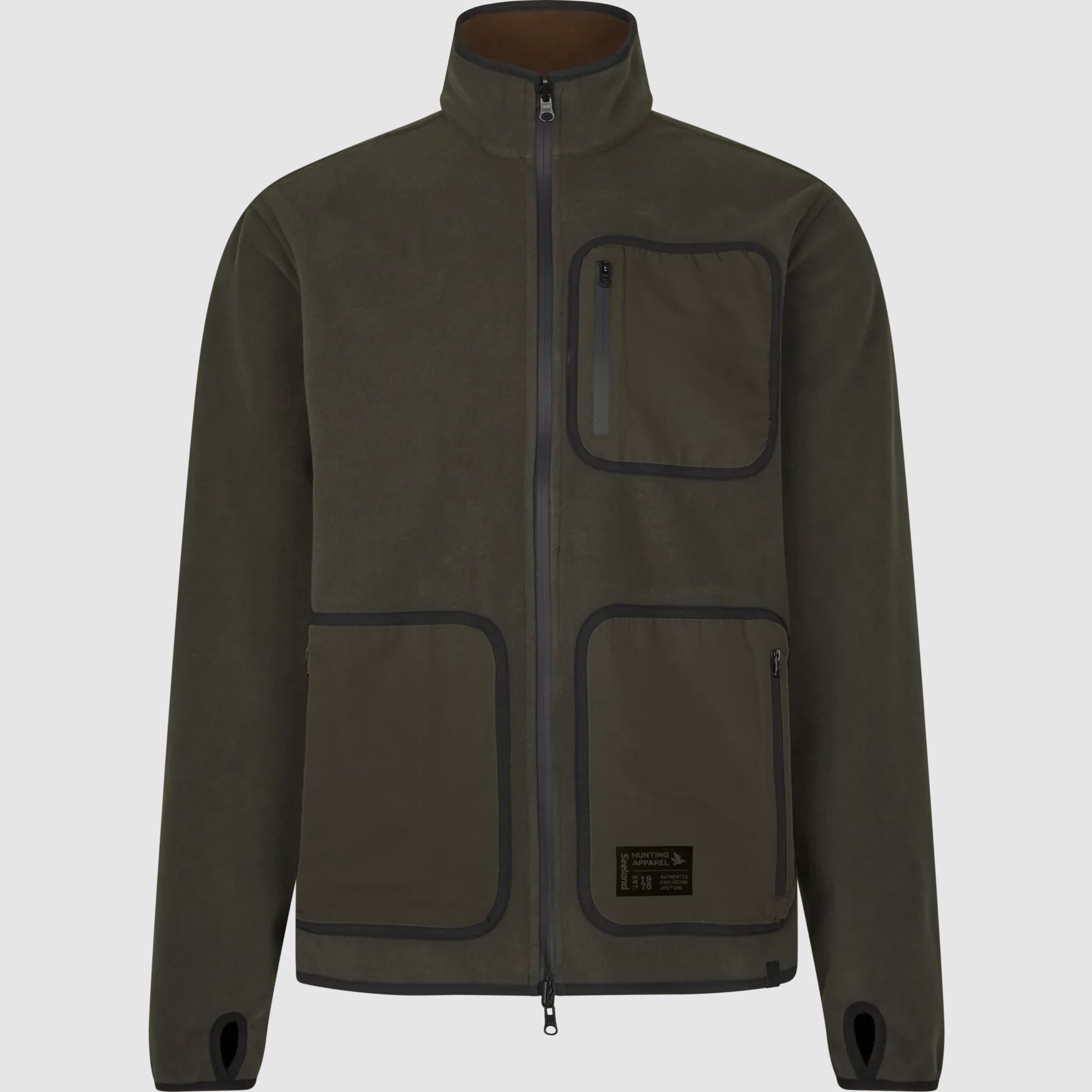 Seeland Rogue Solid Reversible Fleece Jacket Męski Grizzly Brown/Demitasse Brown 3XL