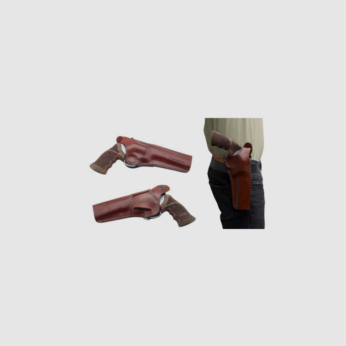 Holster SPOHR (Cuir) pour revolver Spohr: Premium 3'| droit| marron