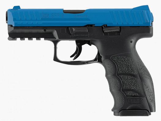 CO2 Pistole RAM Markierer Heckler & Koch SFP9 T4E blauer Schlitten fĂĽr Gummi-, Pfeffer- und Farbkugeln Kaliber .43 (P18)