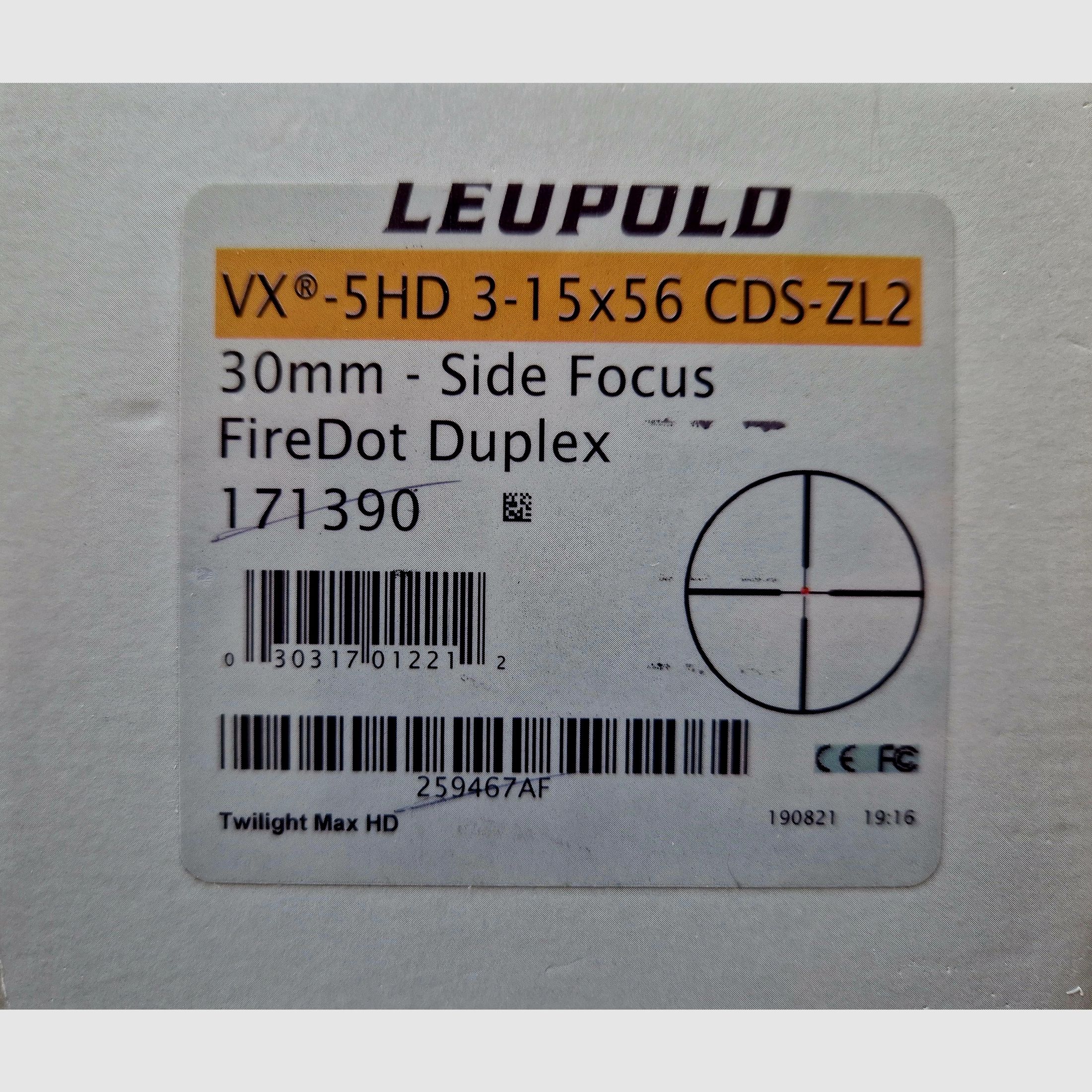 Leupold VX- 5HD 3-15x56 CDS-ZL2