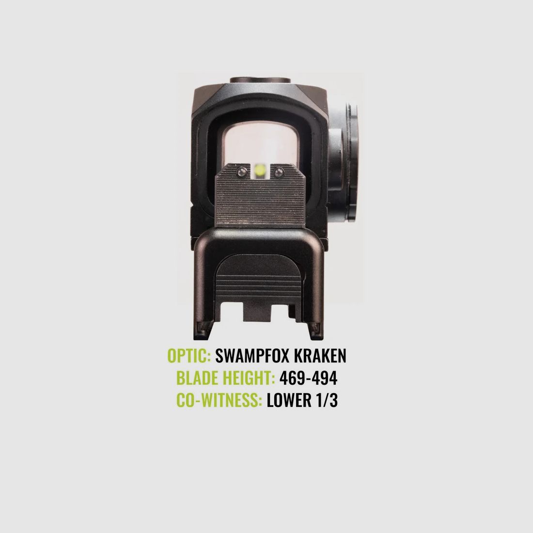 NIGHT FISION Glock 17/19/34 Stealth Tritium Sight 469-494 SN-BB, image 6 of 8