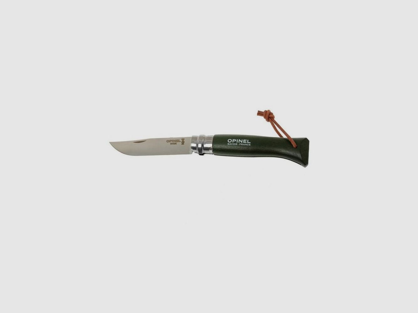 Traditionelles Opinel-Messer mit Edelstahlklinge N 8 grün