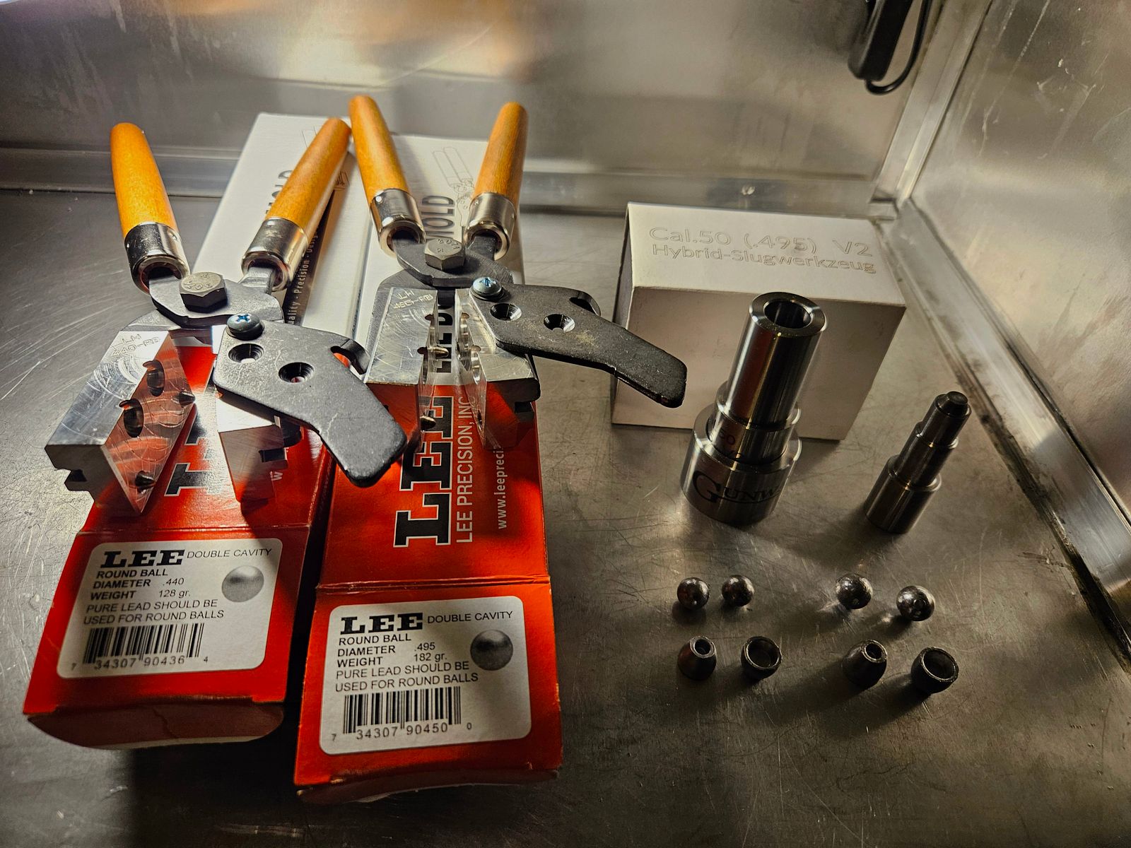 Gunway Slugwerkzeug v2 495 + 2X Kokillen .495 und .440 Set ideal für AEA Megalodon und Challenger