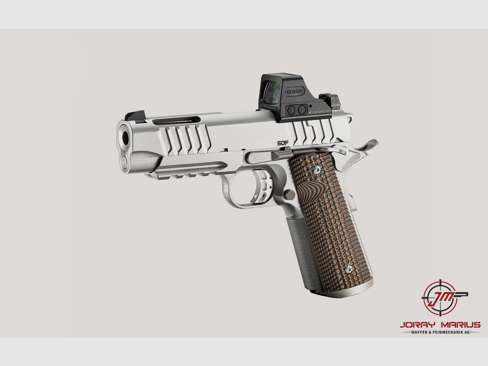 BUL 1911 SOF Pro OR 9mm Para 4.25” Silver, Bild 2 von 2