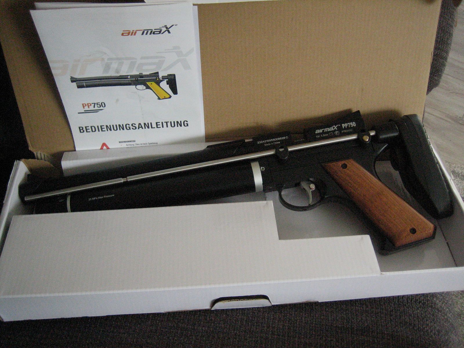 Pistola ad aria Airmax PP 750 Airmax PP750 in 5,5mm come nuova