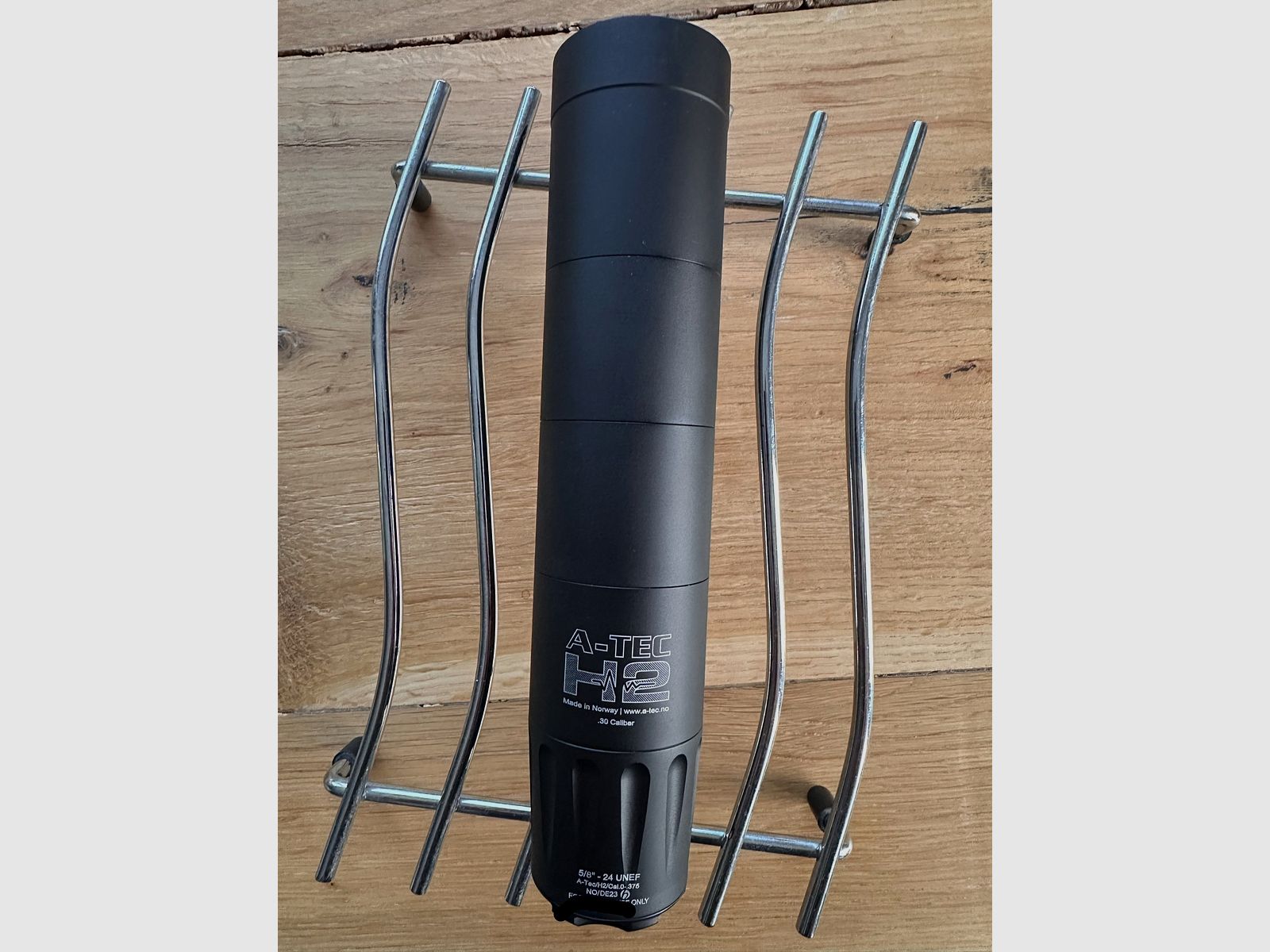 A-TEC H2 silenziatore – Cal. .30 (ad es. .308, .30-06, .300 Win Mag) – Filettatura 5/8x24 – Ottime condizioni!