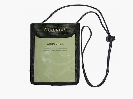 Niggeloh hunting license bag green, transparent