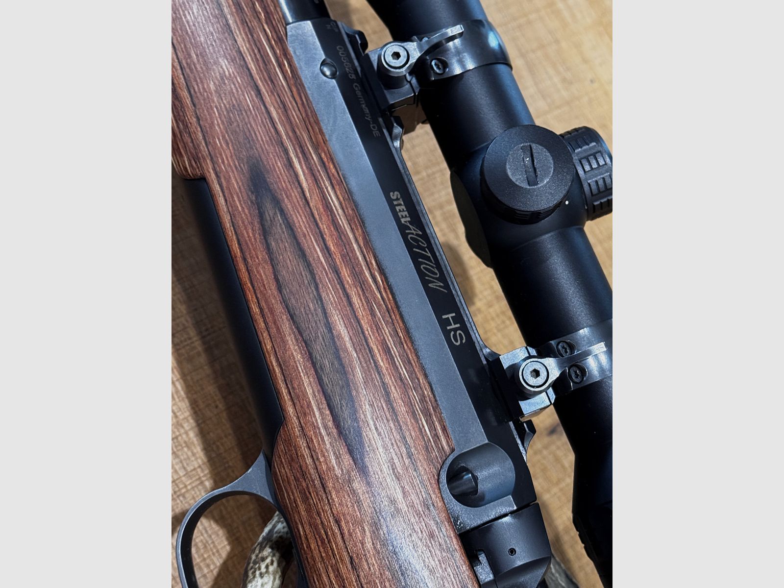 Acción de acero HS .308 Win completa con culata GRS