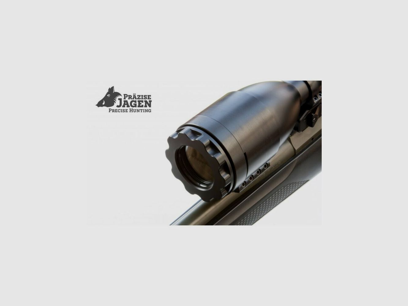 Capuchon de chasse précis avec manchon de serrage en verre grand à partir de 62mm