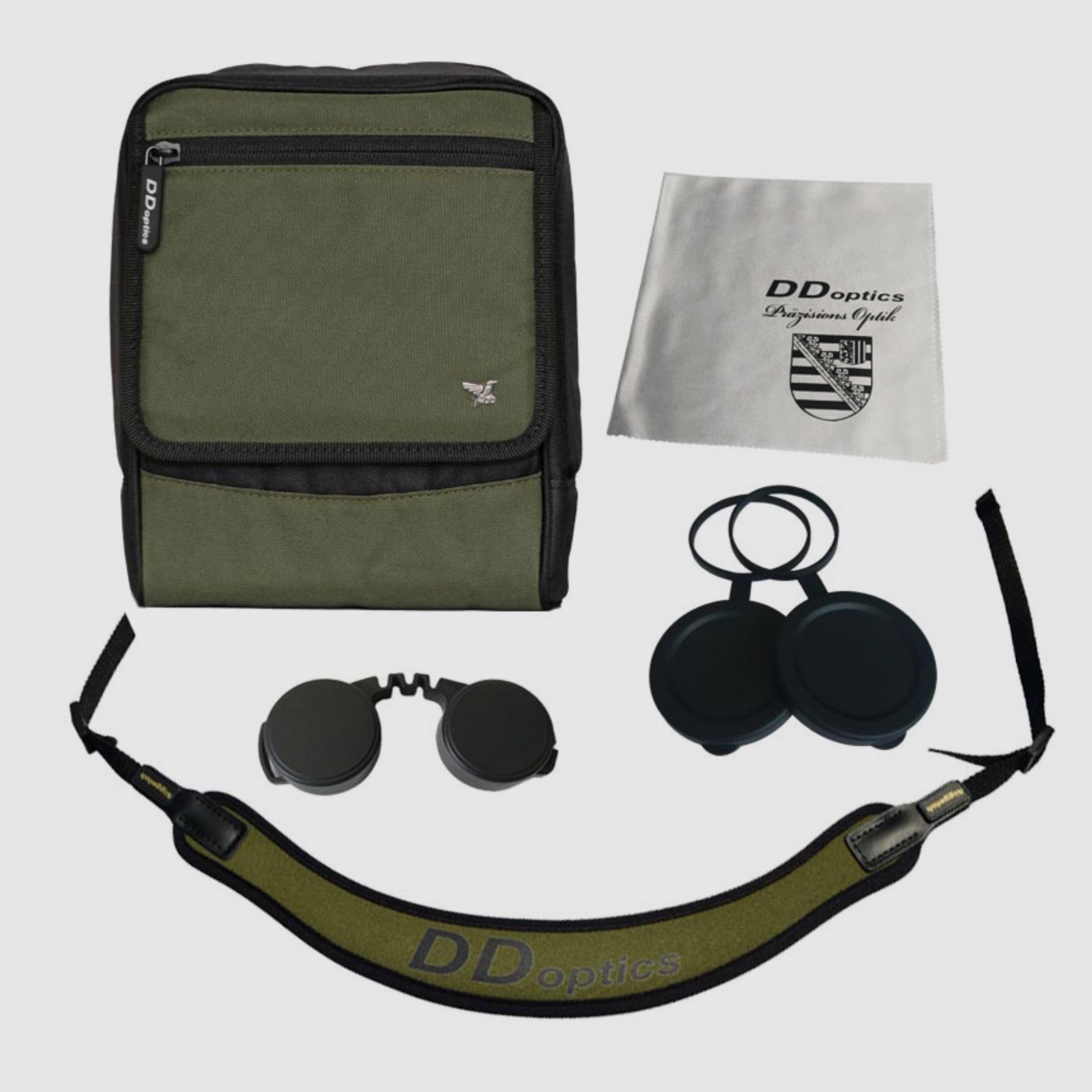 DDoptics 440100103 binoculars HDS 10x42 with case and carrying strap