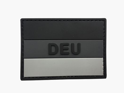 3D Patch Deutschland Schwarz/Weiß