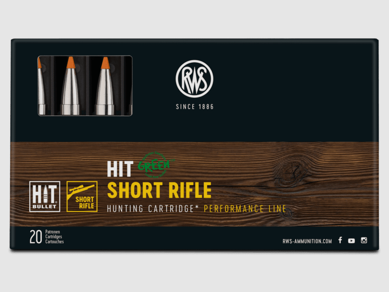 8x57IS RWS HIT Short Rifle 10.4g / 160grs.