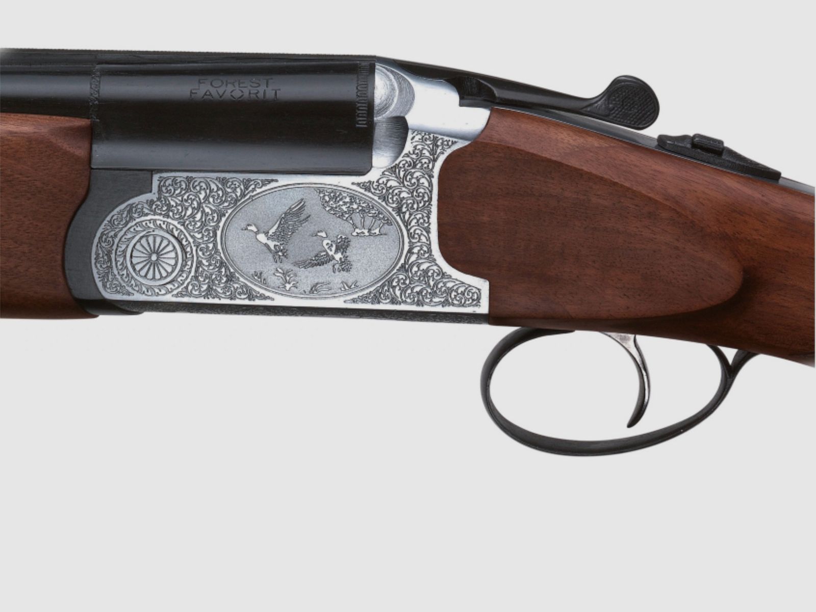 Forest Favorit Bockdoppelflinte 12/76 Stahlschrotbeschuss 76 cm Lauflänge
