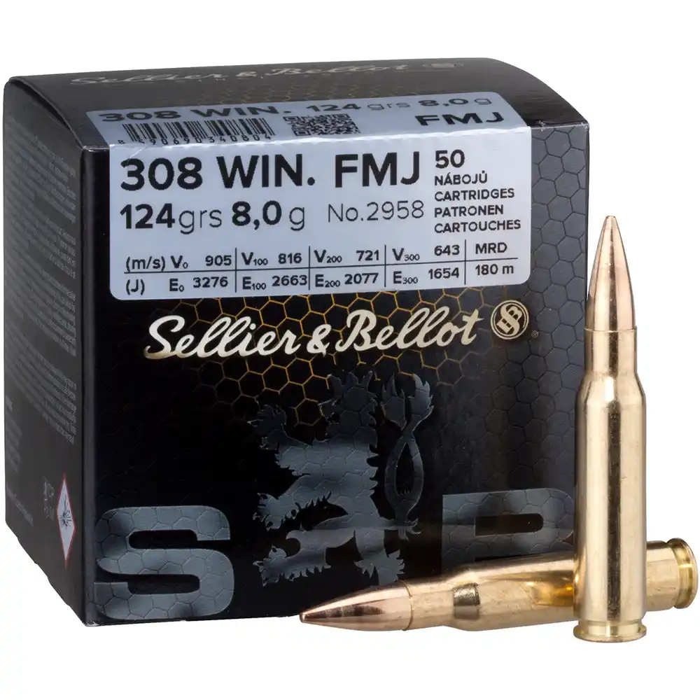 Sellier & Bellot .308 Winchester VM 8,0 g / 124 grs 50 nabojów, zdjęcie 2 z 2