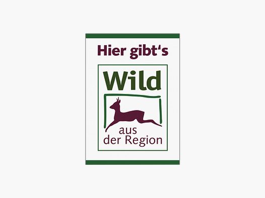 Panneau "Gibier de la région" DIN A4