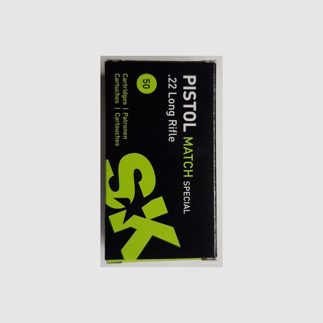 SK-Munition Pistol Match Special .22 l.r. rimfire cartridges