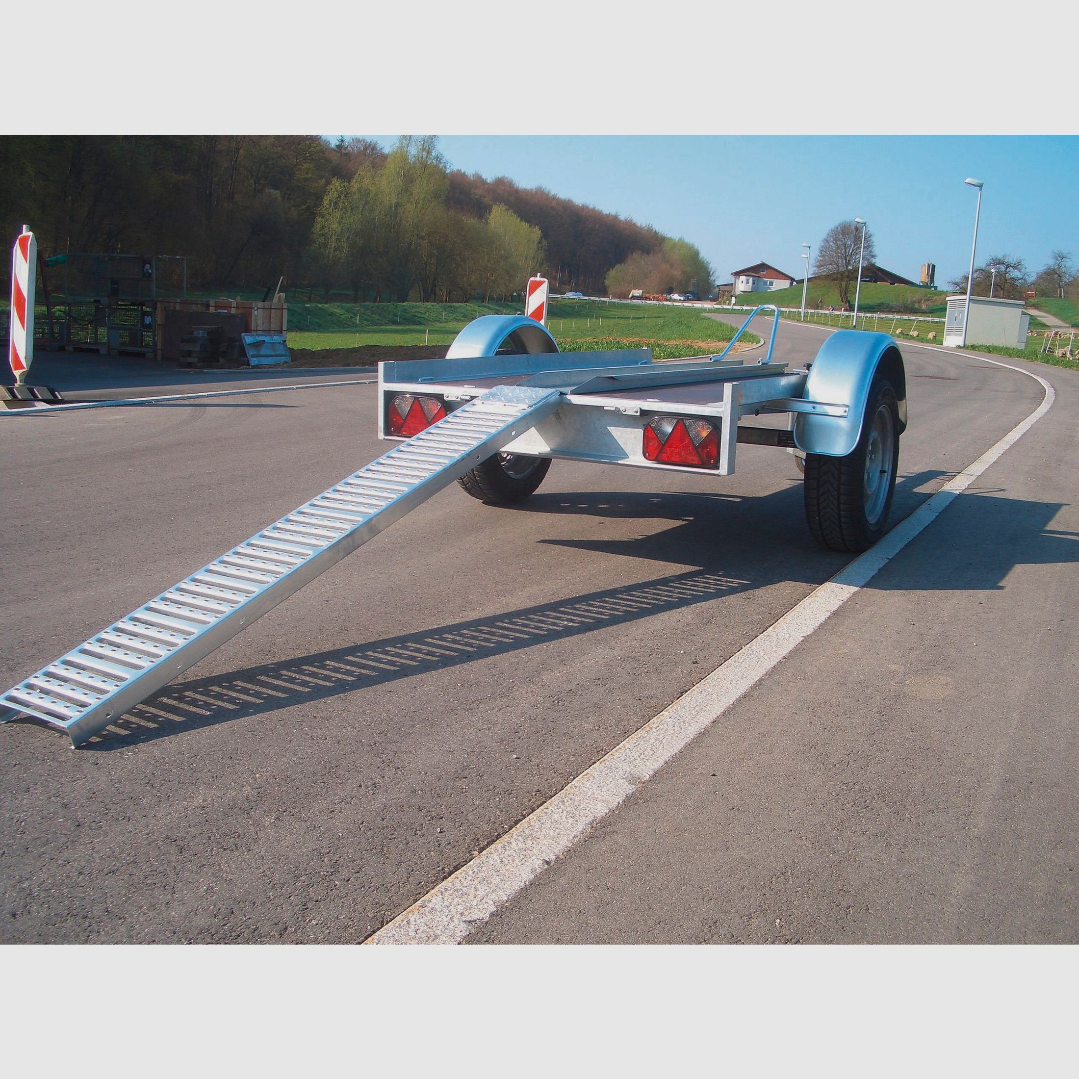 Sprossen-Auffahrschiene - Stahl verzinkt