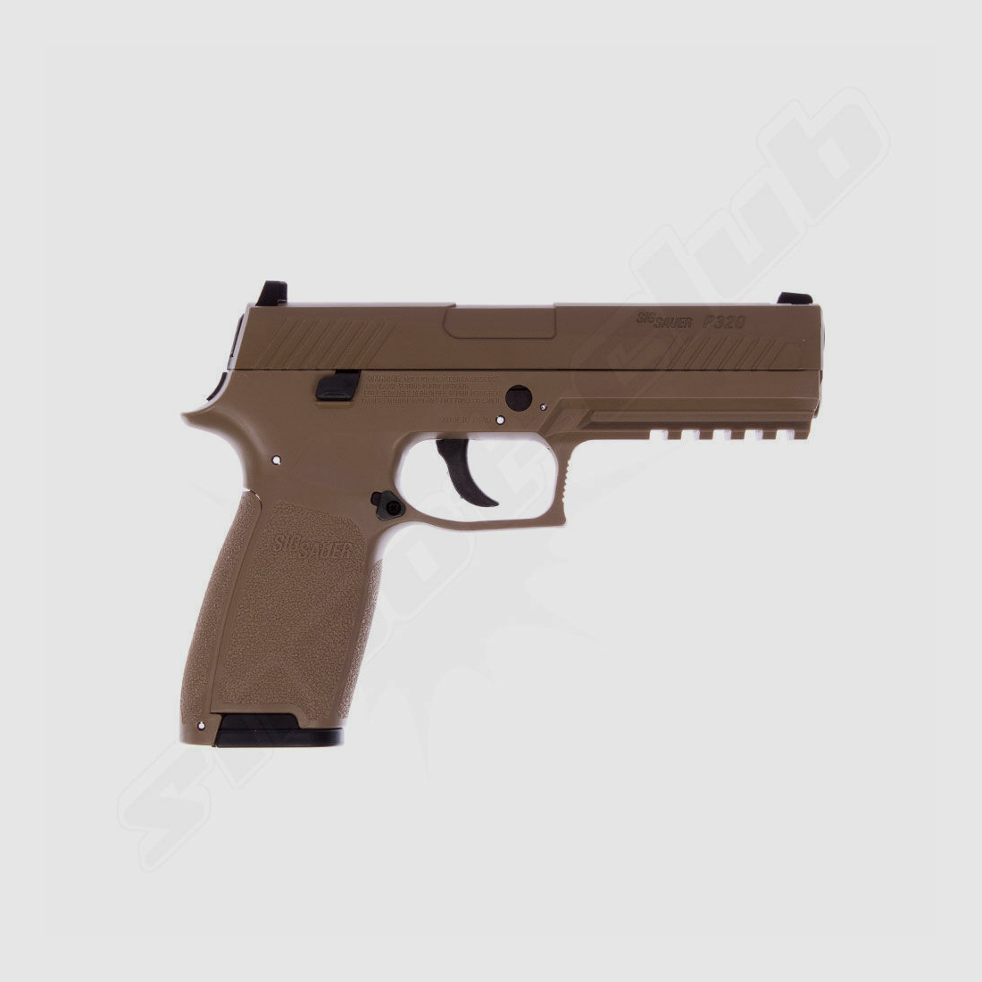 Sig Sauer	 CO2  BlowBack Pistole P320 im Kaliber 4,5mm coyote tan