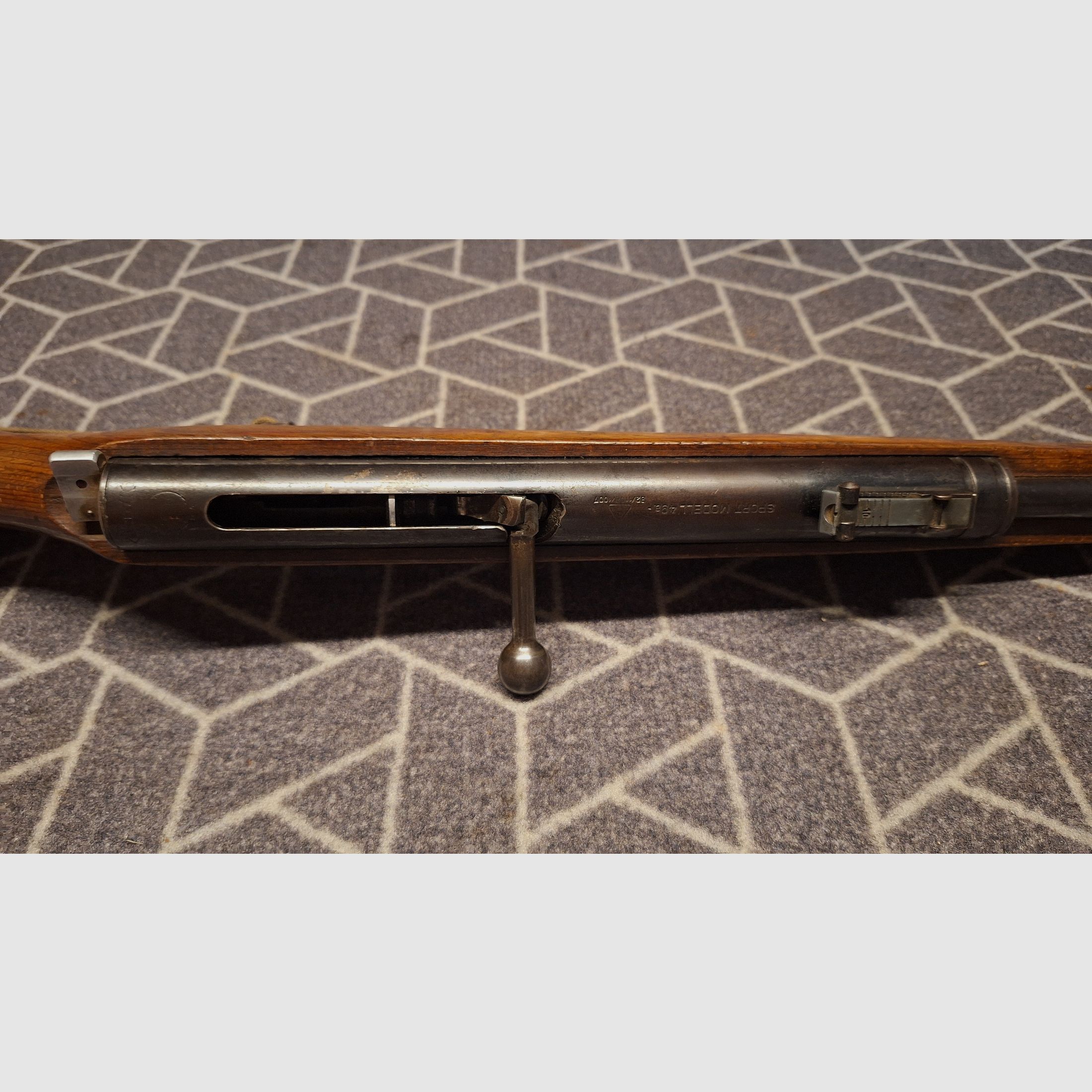 Haenel Suhl Sport Modell 49a (no 310) con correa, funda y cargador de 12!