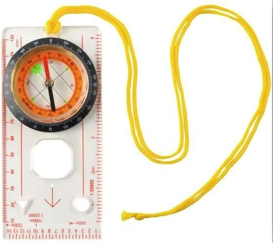 Transparent map compass – for the map