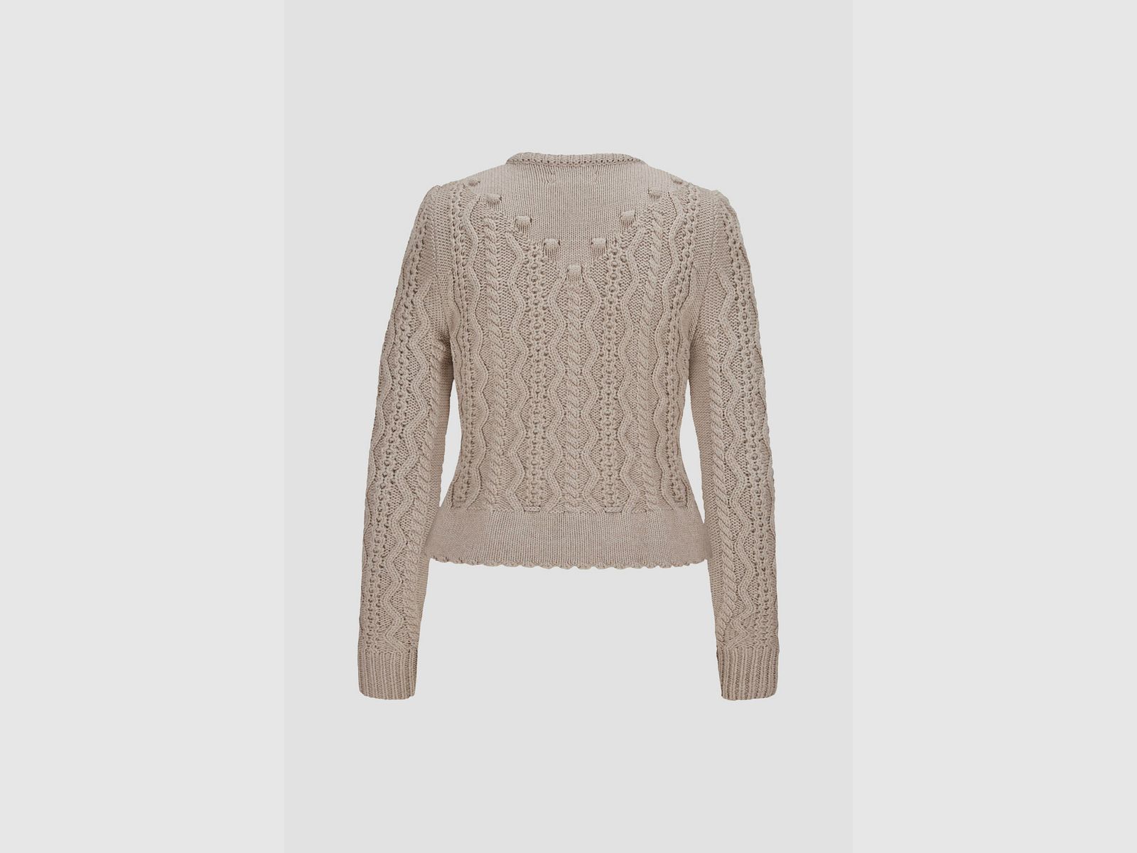 Gottseidank Trachten-Strickjacke in Beige, Bild 2 von 2