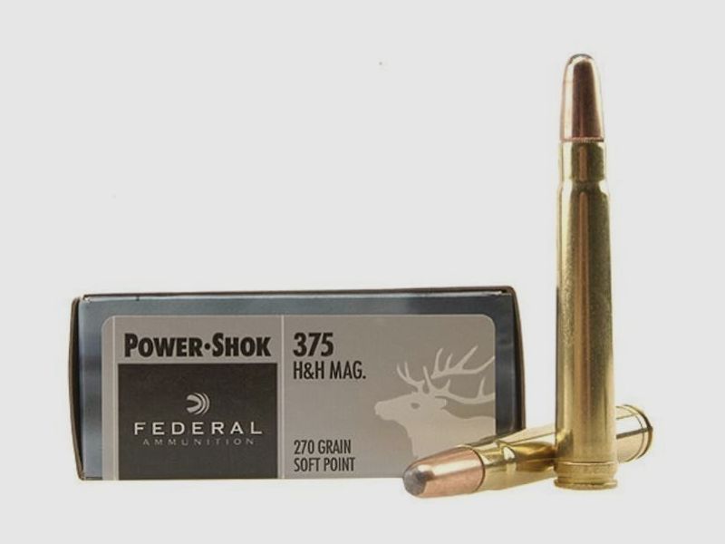 Federal Power-Shok .375 H&H Mag. 270GR JSP 20 cartridges